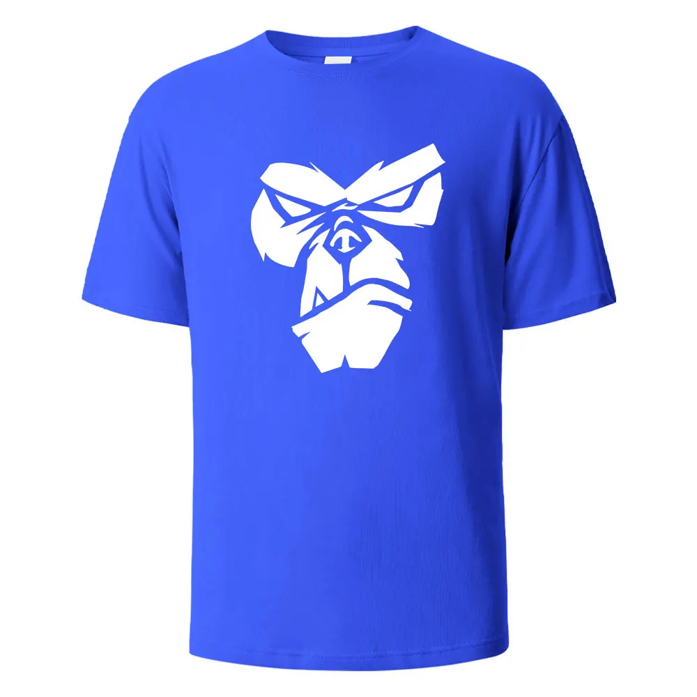 NONE Gorilla Face Print T-Shirt Black/S 4