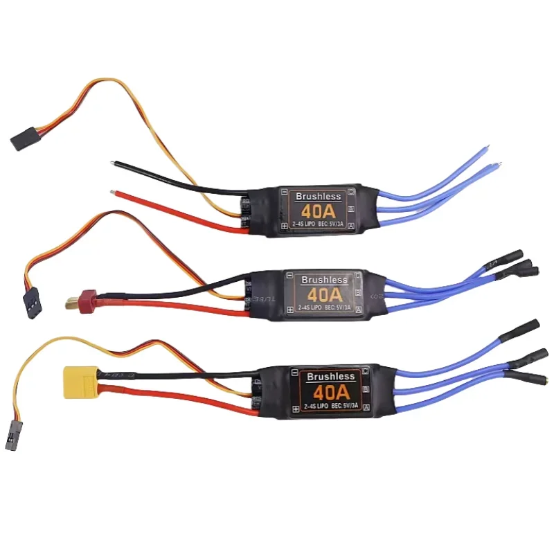

40A Brushless ESC Electronic Speed Controller with 5V3A UBEC for RC FPV Quadcopter Fixed-Wing Model Aircraft 2-4S