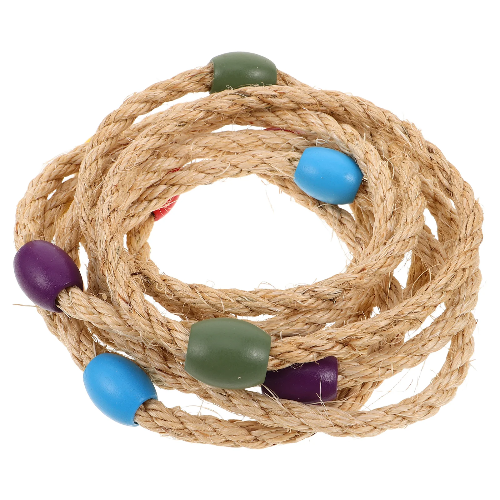 

10Pcs Outdoor Ring Toss Game Set Natural Rope Tossing Rings for Backyard Lawn Camping Kids Agility Training Party Fun