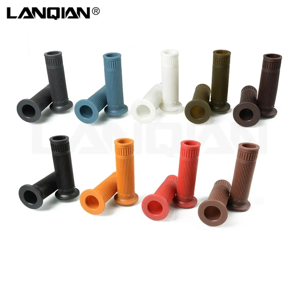 1 Pair of 25MM 28MM Rubber Antiskid Hand Grips Motorcycle Handlebar Hand Grips Bar End Motorcycle Accessories Universal New