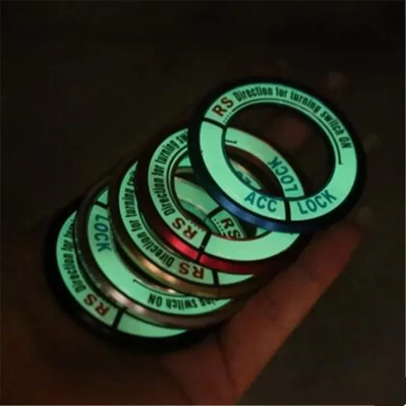 Luminous ignition switch decoration modified keyhole ring case For Chevrolet Cruze Trax/For Buick REGAL GT/XT Opel Mokka ASTRA J
