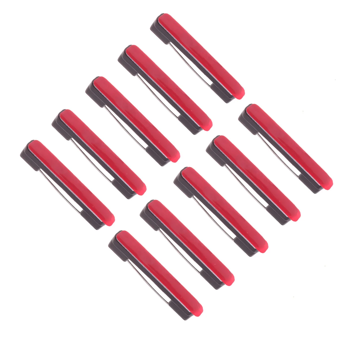 

100Pcs Safety Bar Pins Adhesive Plastic Brooches for Nametags Id Badge Craft Supplies Black Size M