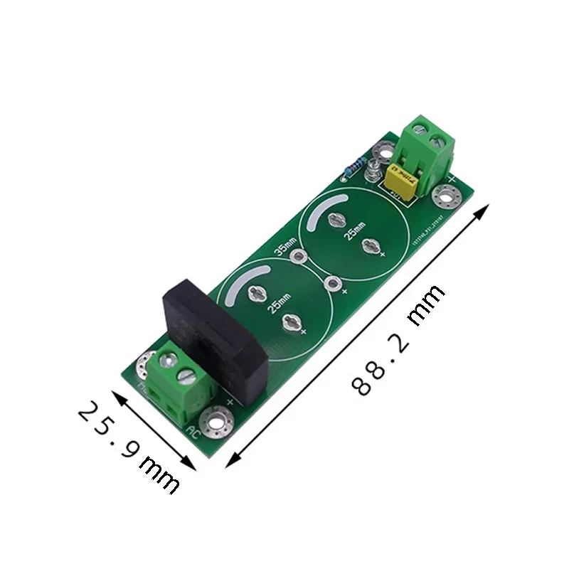 DLHiFi High-power Single-bridge Capacitor Rectifier Filter Power Board 8A Single Group Voltage For HiFi Audio Speaker Amplifier