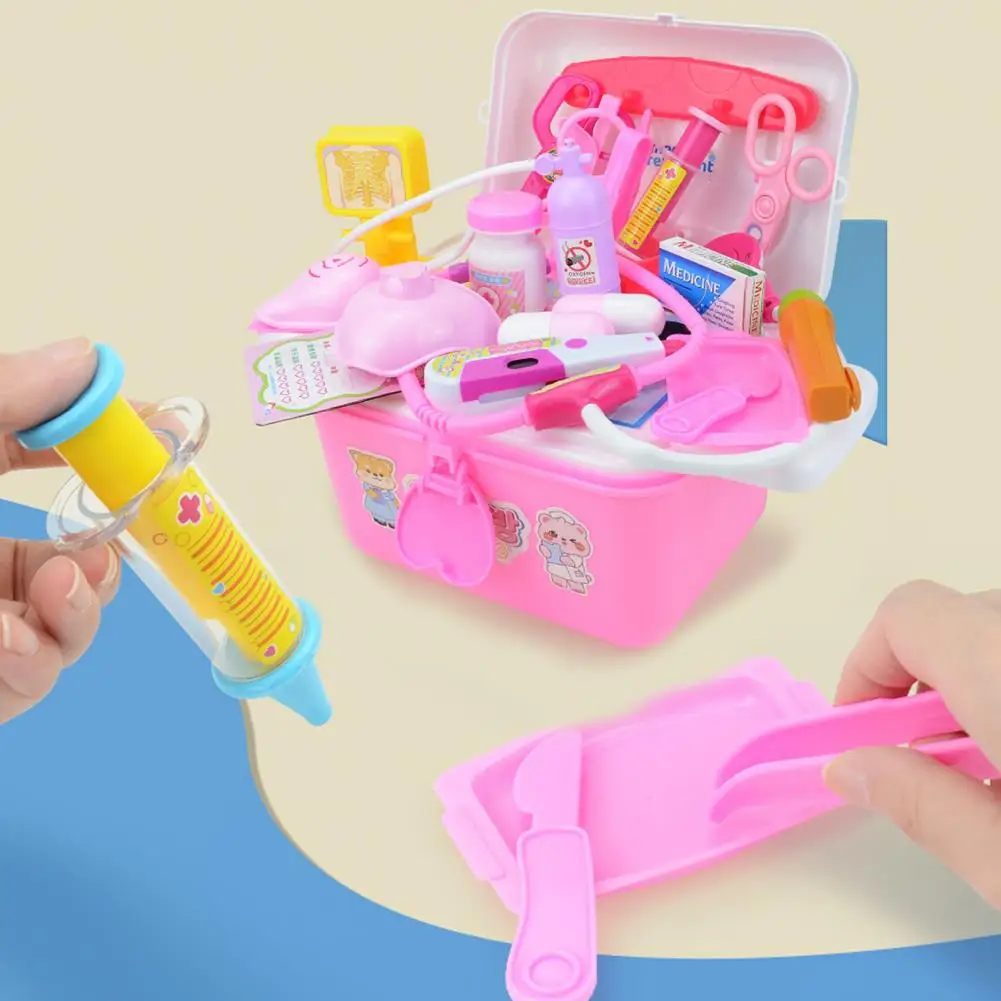 Ensemble de jouets de simulation Doctor Py pour enfants, scènes simulées, bonnes habitudes, petit, 31 pièces