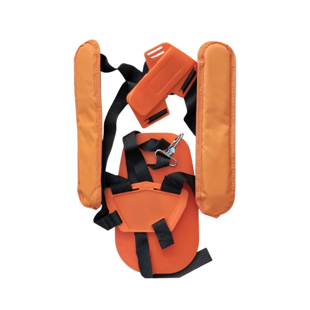 

Lawn mower shoulder strap harness in orange for 41197109001 and For 557797 models with padded comfort and easy installation