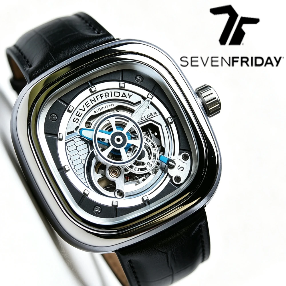 New product SEVENFRIDAY S2/01 fashion men's watch S series supports NFC, convenient daily commuting, high-quality mechanical mov