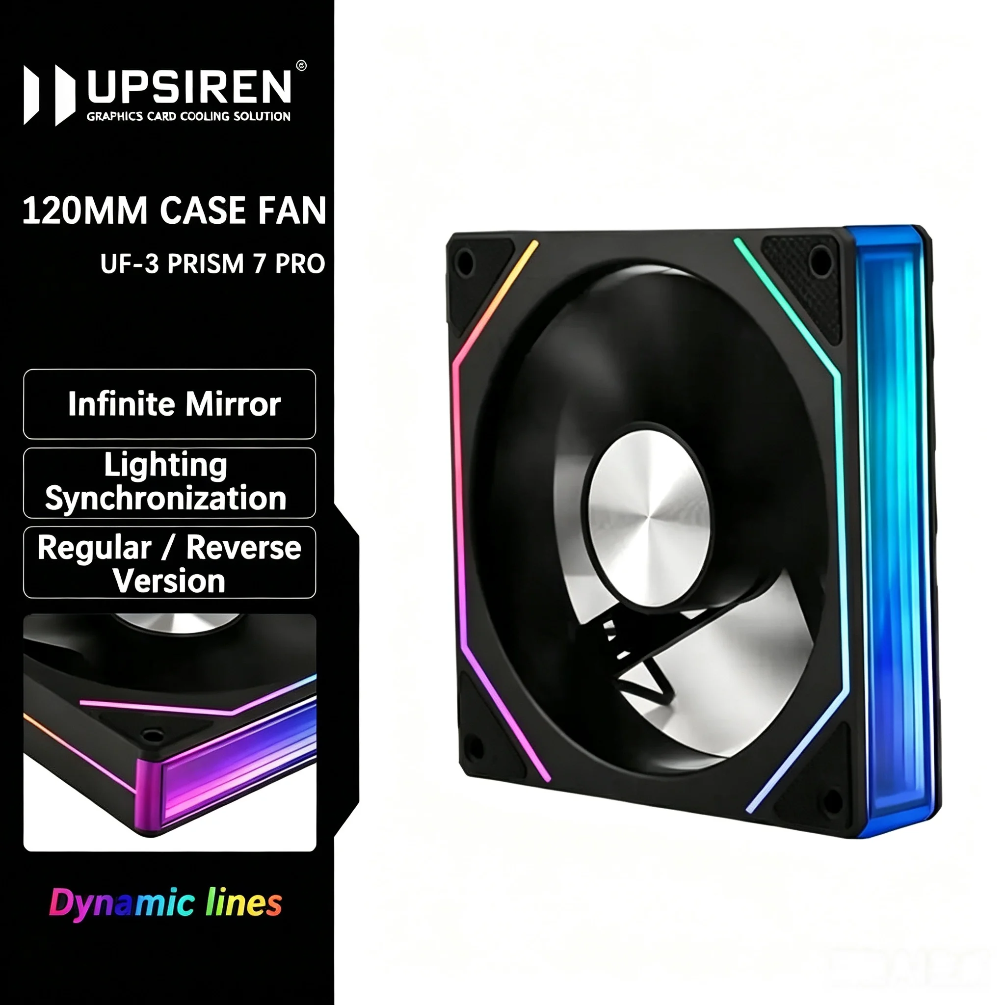 ventilador-de-gabinete-upsiren-uf‑3-prism-7-pro-120mm-argb-com-sincronizacao-de-luz-infinita-versao-regular-e-reversa-ventilador-de-resfriamento-para-pc