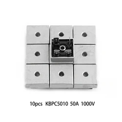 10PCS Diode Bridge Rectifier KBPC5010 50A 1000V Diode Electronic Components