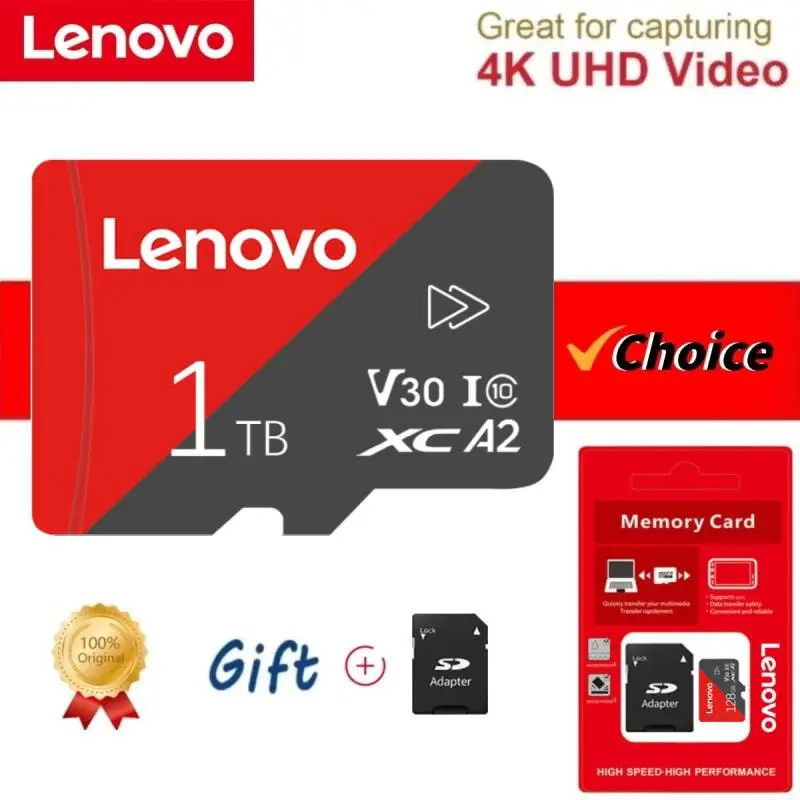 Карта-памяти-lenovo-128-256-512-ГБ-класс-10