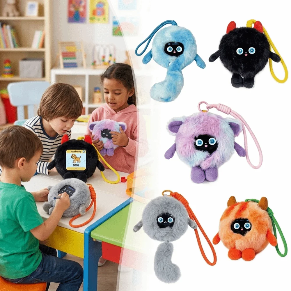 Interactive AI Companion Plush Educational Soft Educational Learning Voice Communication Comfortable Plush Fabric Smart Plush