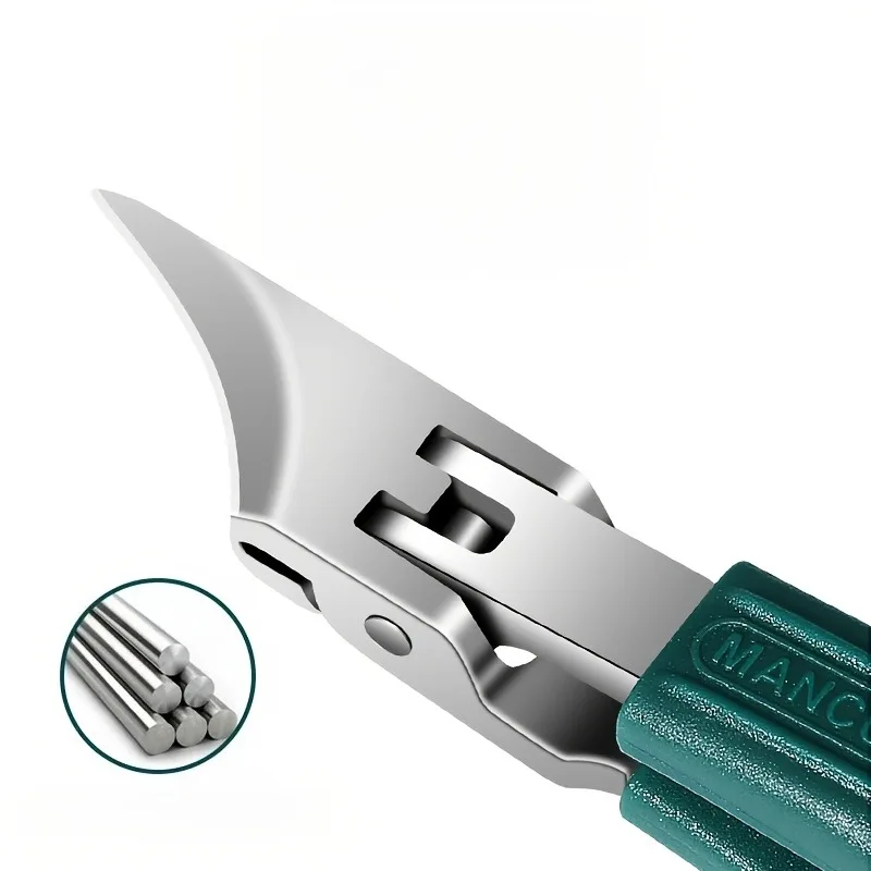 25° Slant Edge Nail Clipper Set Anti-Splash Eagle Beak Oblique Toe Nail Trimmers for Ingrown Toenail Professional Manicure Tools