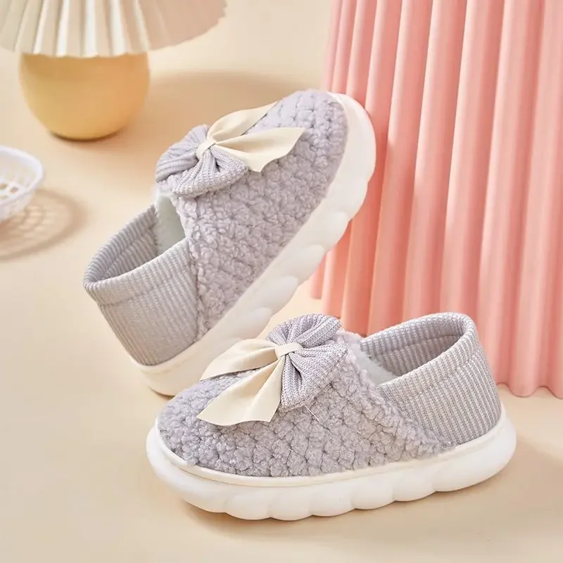 الحلو القوس عقدة الكورية نمط النساء الحوامل بعد الولادة لينة وحيد داخلي المضادة للانزلاق صوف مبطن النعال الخريف الشتاء