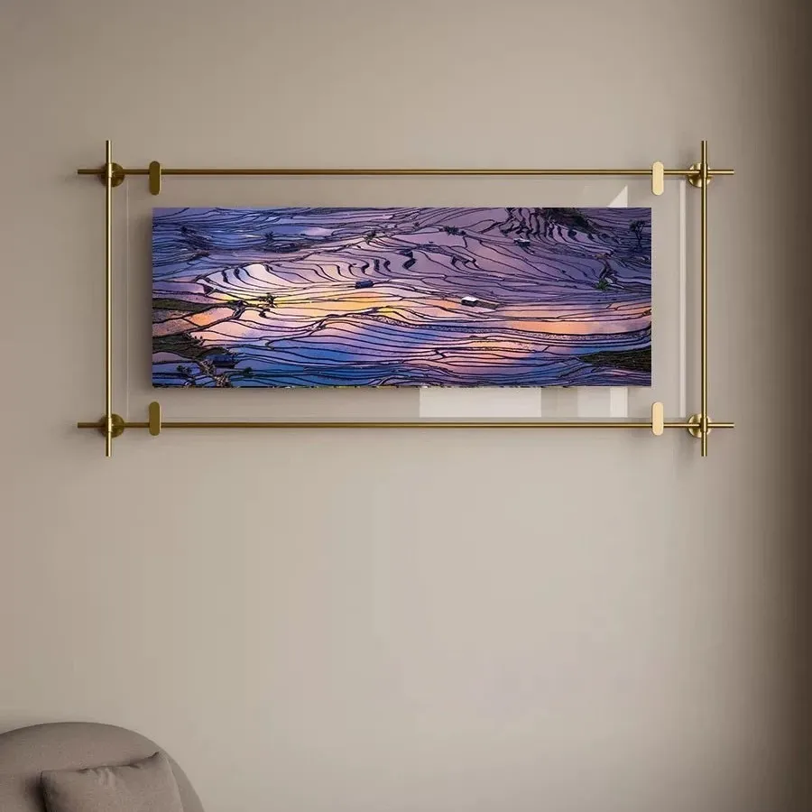 Zml wall-mounted double-layer clip art poster frame company promotion board display sign decorations
