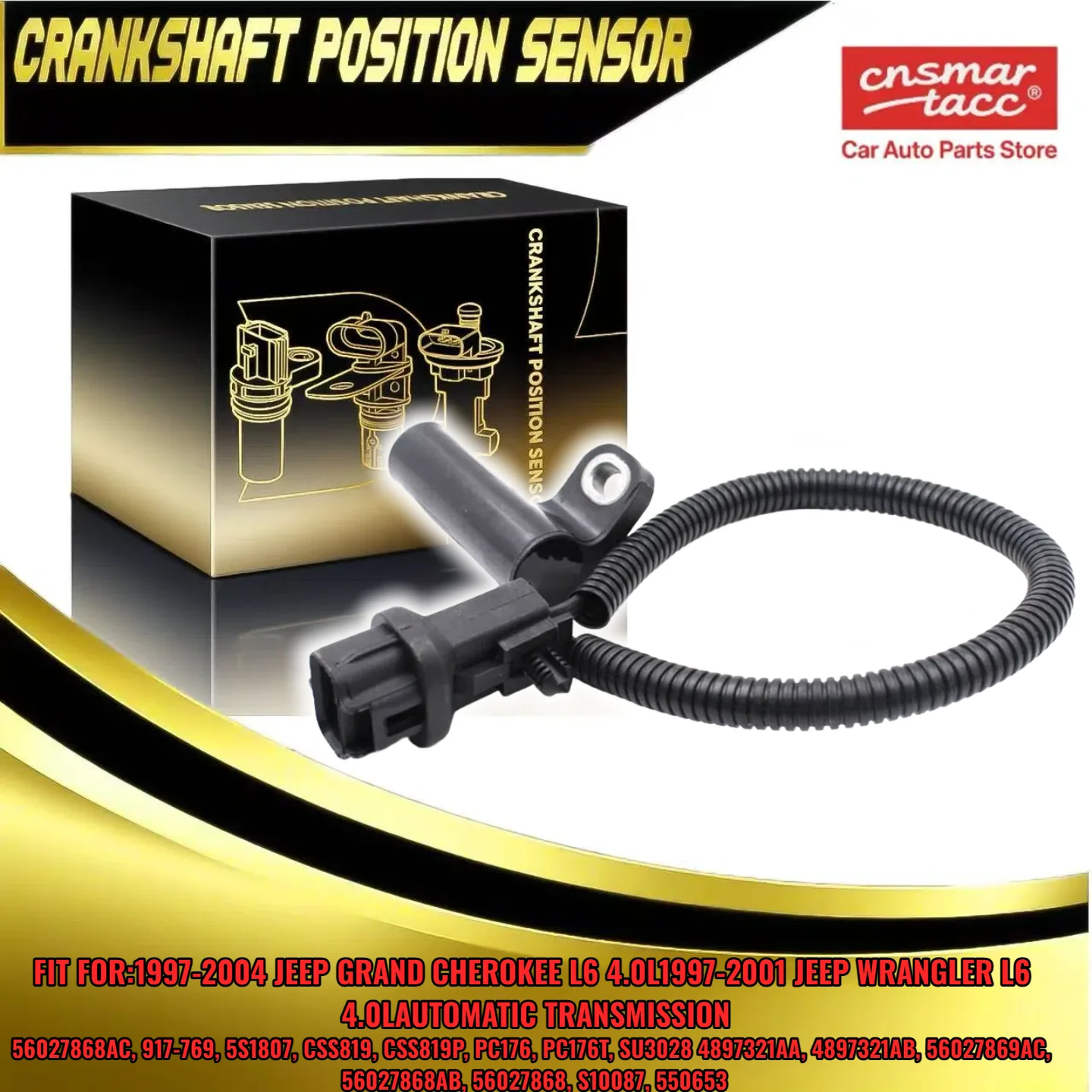 مستشعر موضع العمود المرفقي لـ 1997-2001 JEEP Grand Cherokee Wrangler PC176 PC176T SU3028 56027868AB