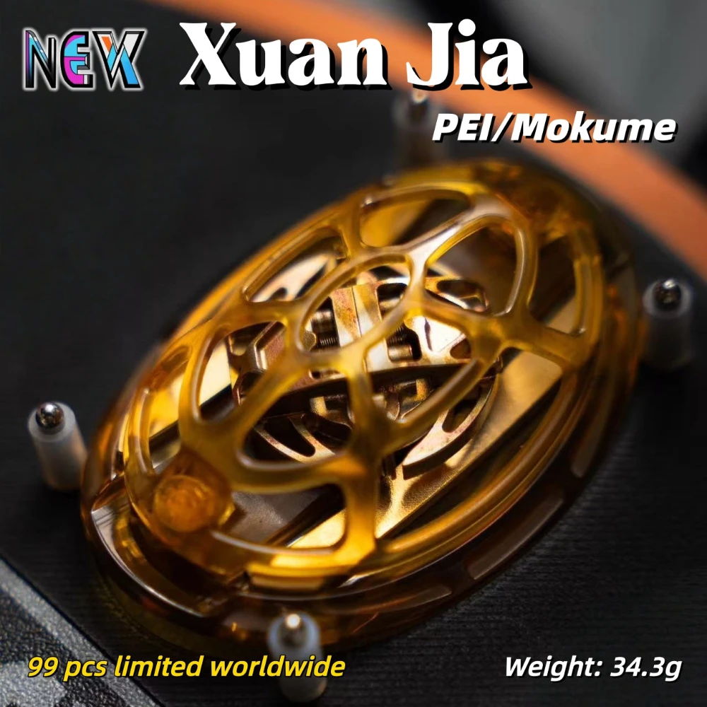 НОВИНКА: EDC XUANJIA PEI Mokume Fidget Slider – Игрушка-антистресс, сенсорный слайдер для снятия тревоги у взрослых, гаджет для снятия стресса