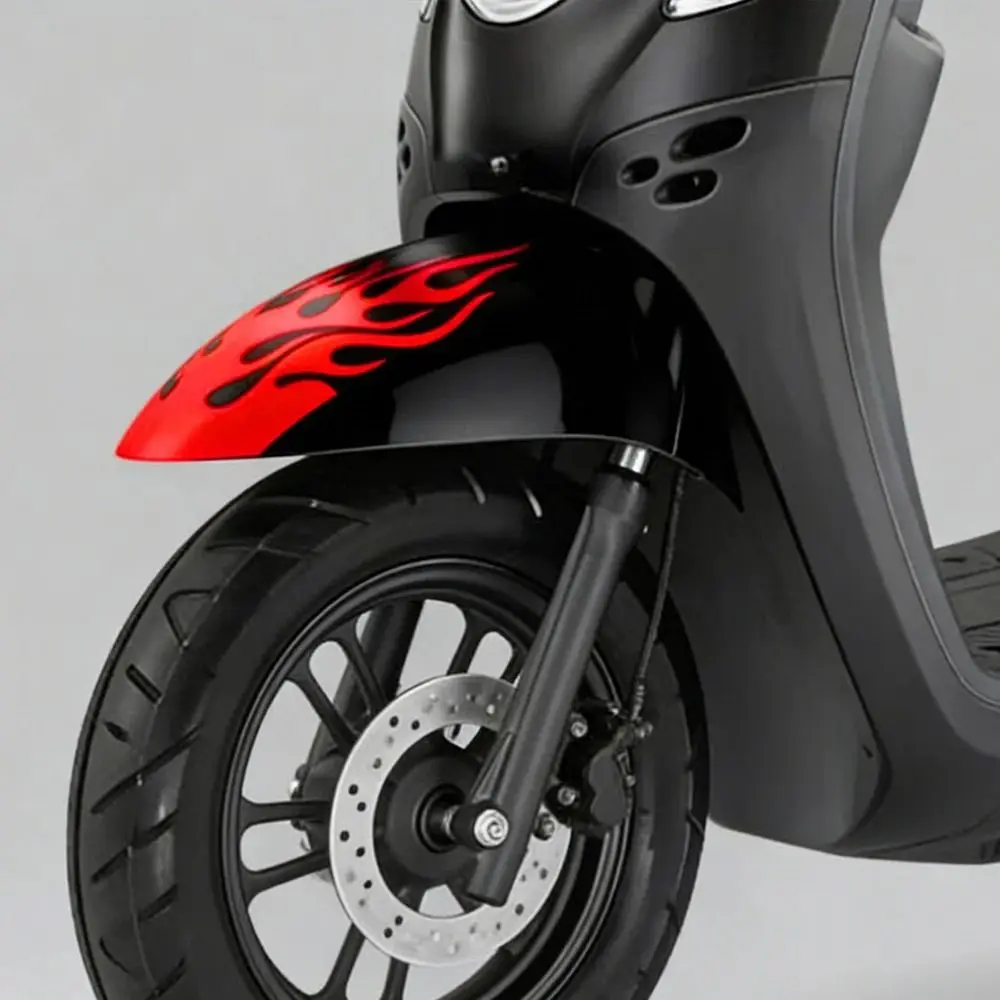 1Pcs Racing Stripes Motorcycle Sticker Waterproof Decal Flame Reflective Sticker Scratch Decoration PVC Decoration Sticker
