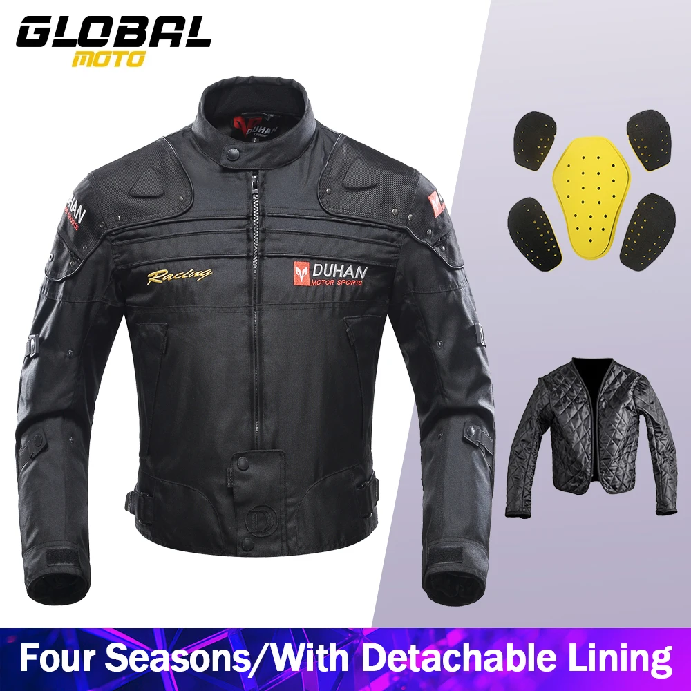 

Мотоциклетная куртка, износостойкая, всесезонная, для мотокросса, дышащая, с встроенной защитной экипировкой