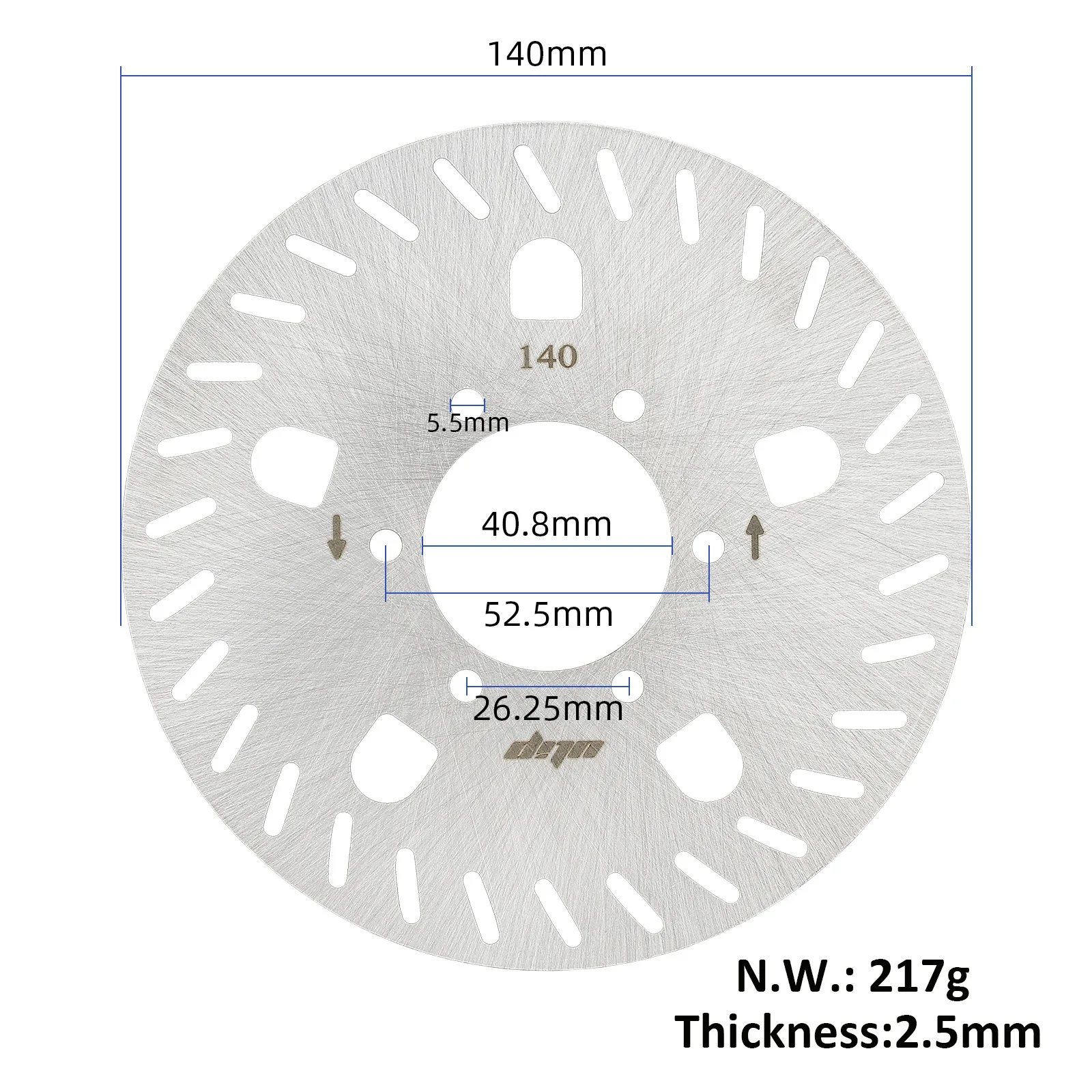 140MM Brake Disc with 6 Screws Hole for Ninebot GT1/GT2 Electric Scooter Super Powerful Disc Brake Disc Replace Accessories