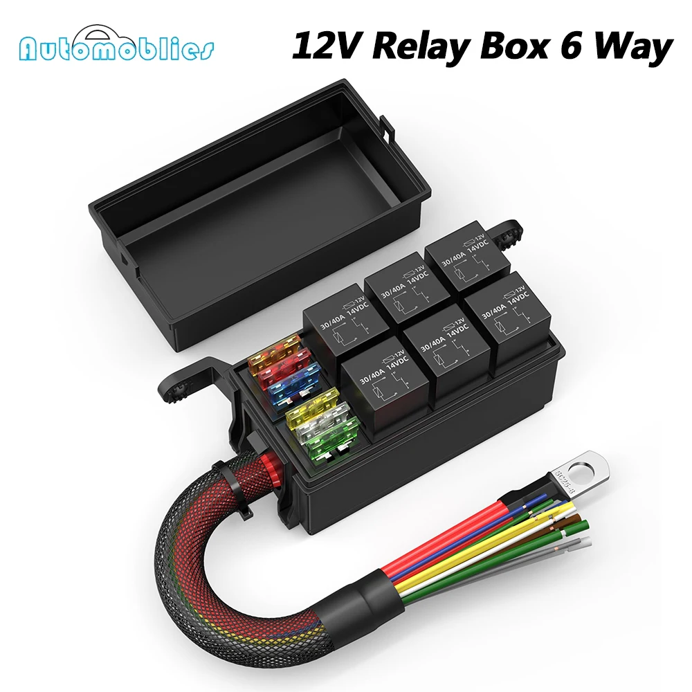 12V Relay Box 6 Way… - image
