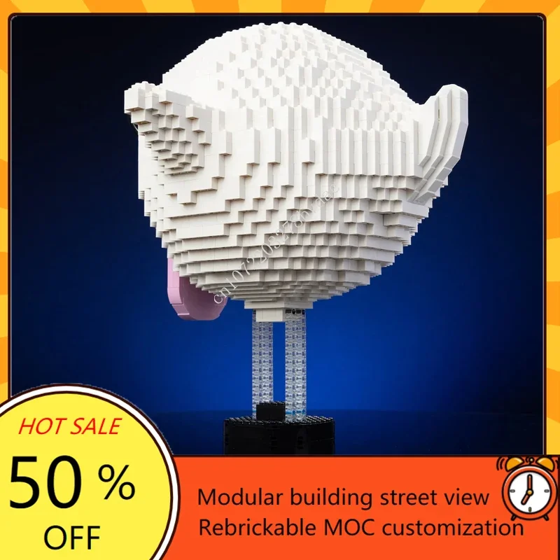 1913PCS Custom MOC Life-Sized Sculpture Series Angry Ghost Mega Figure Model DIY Creative Puzzle Assembly Puzzle Toy Gifts