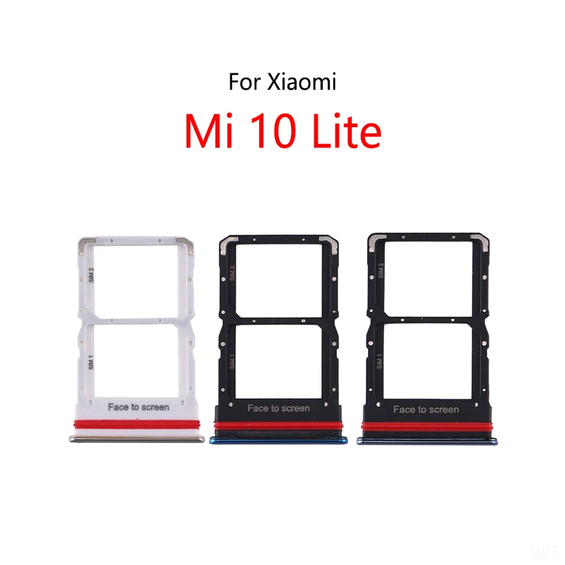 Ranura para tarjeta SIM para Xiaomi Mi 10 Lite, soporte para bandeja, lector de tarjetas Sim, enchufe