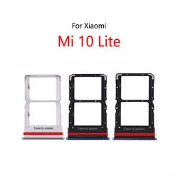 For Xiaomi Mi 10 Lite New SIM Card Slot Tray Holder Sim Card Reader Socket