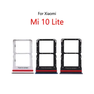 Bilashmart Xiaomi Mi 10 Lite BackShell SIM Card Slot Tray Holder Sim Card Reader Socket