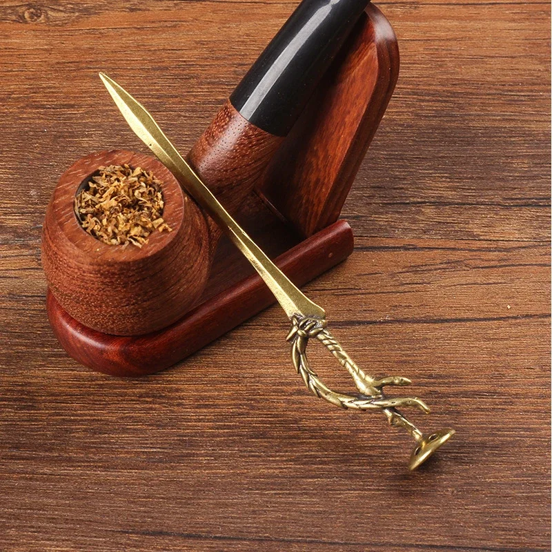 Tobacco Pipe Press Stick Tamper Sword Shape Smoke Pipe Pokers Tobacco Press Smoking Accessories Handicraft Decoration Tampers