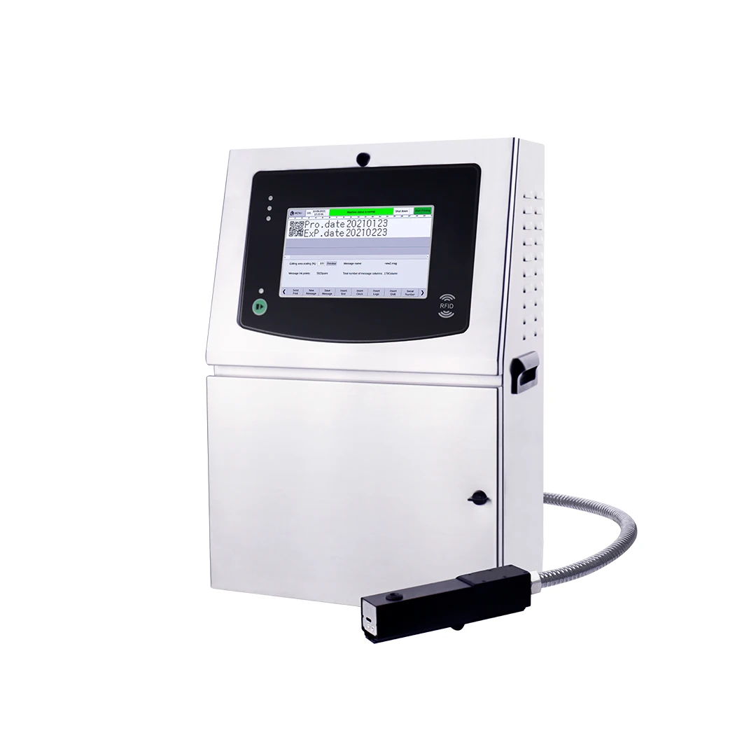 DOCOD Inkjet Printer Industrial Fully Automatic Micro Character CIJ Black Ink Barcode Coding Machine for Electronic Components
