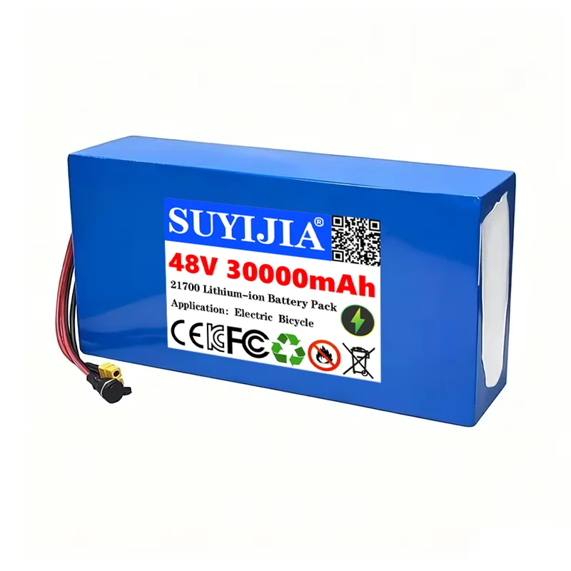21700 48V 30000mAh 13S6P Lithium Battery Pack 1500W 2000W Built-in BMS 50A Suitable for 54.6v Electric Scooter Tools Lawn Mower