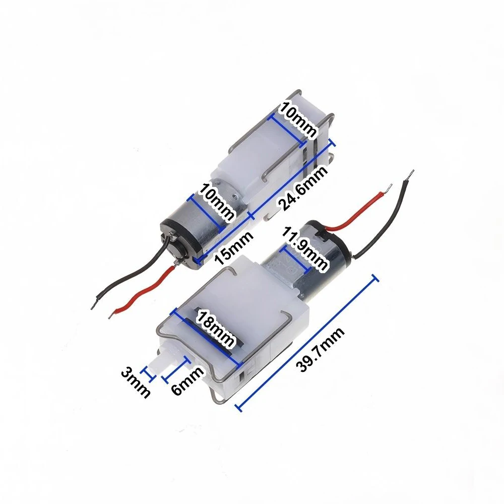 Small Air Pump for Sphygmomanometer Precision Instrument DC2V Rated DC0.7‑2.5V Range 350mA 90ml/min 33.3kPa Air Pump
