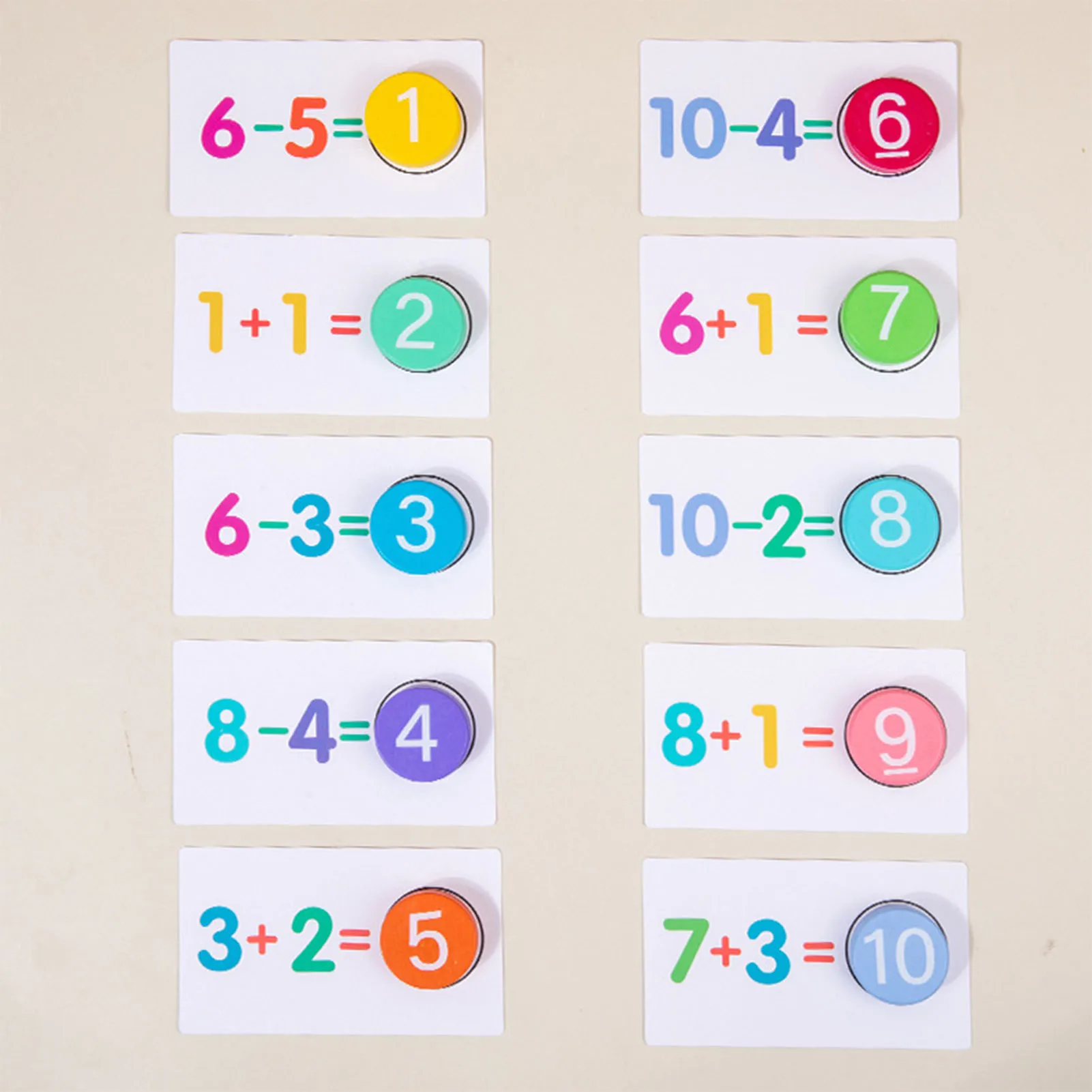 

Wooden Number Calculation Cards Math Toys Educational Arithmetic Teaching Aids Wooden Toys for Children Montessori Educational