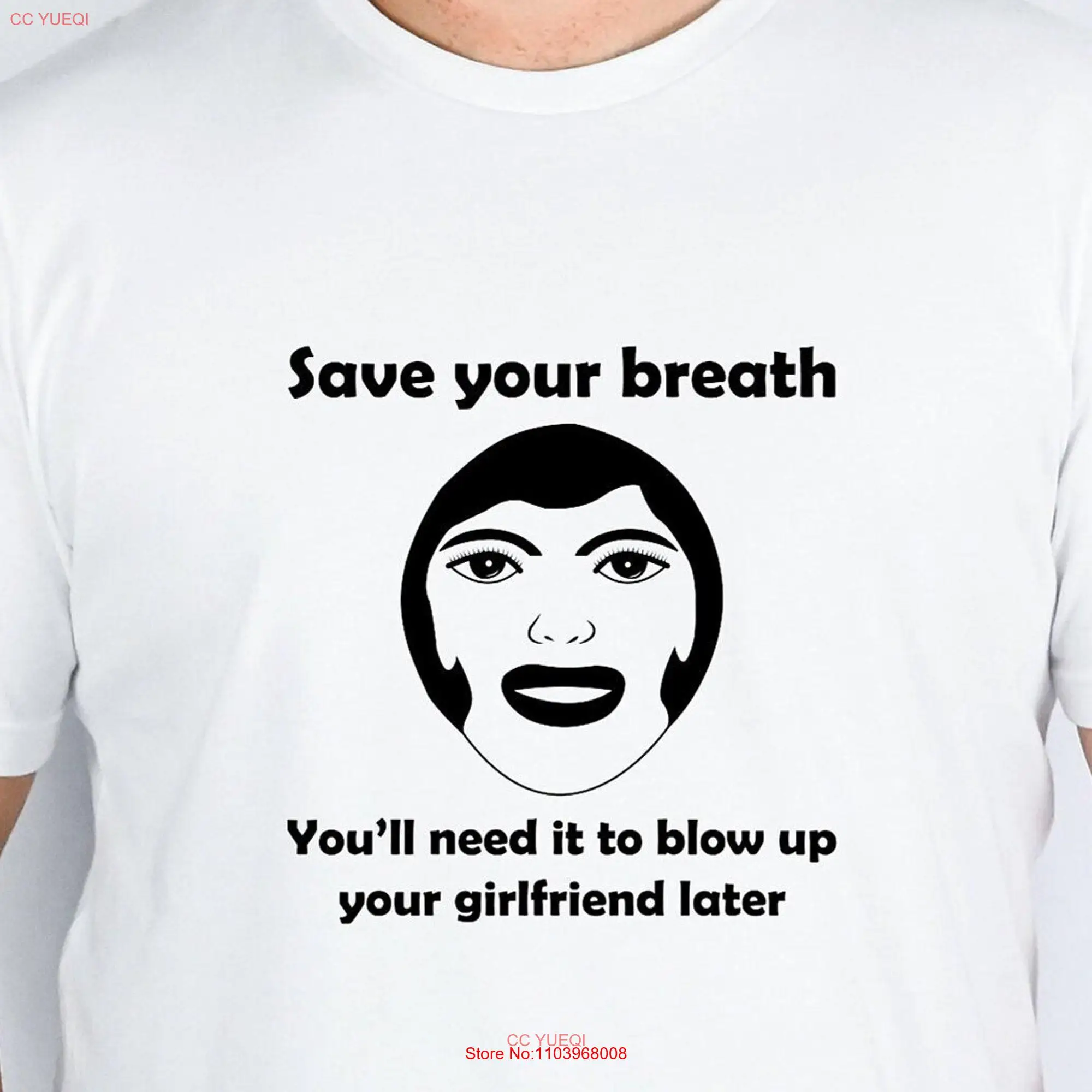 Забавная футболка с надписью «Save Your Breath» для оленя
