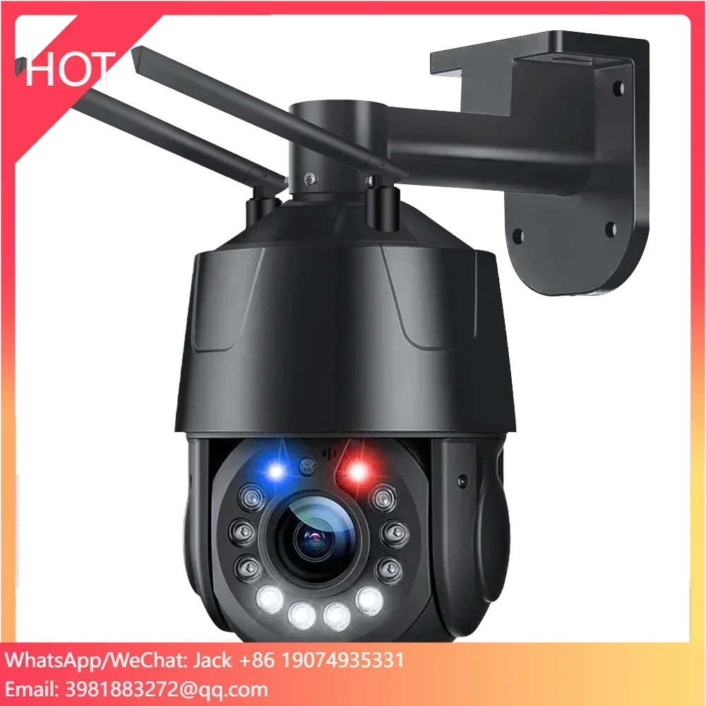 Rscamtom 4K Ultra HD 99X Zoom في الهواء الطلق كاميرا متحركة للرؤية الليلية كامل اللون اتجاهين صوت كاميرا بشكل قبة معدنية الأمن واي فاي