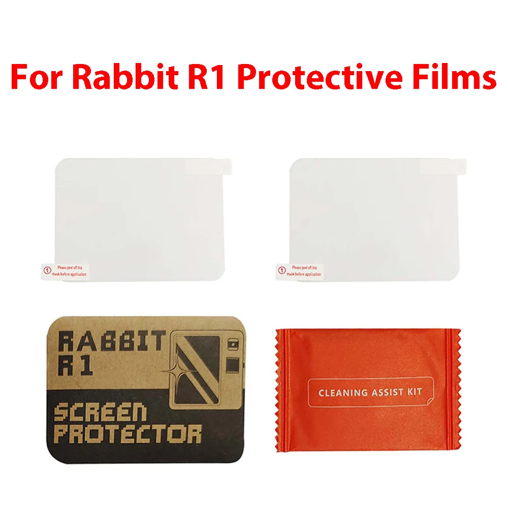 

For Rabbit R1 PET HD Protective Films 9H Hardness Screen Protector 2-Pack PET Film with Installation Kit