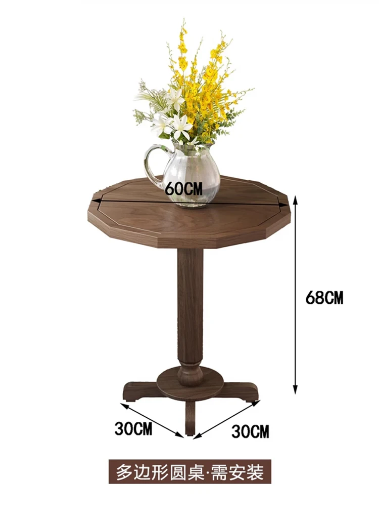 Retro Balcony Casual Folding Table and Chairs Outdoor Coffee Table Small Tea Round Table Furniture طاولات قهوه شحن مجاني