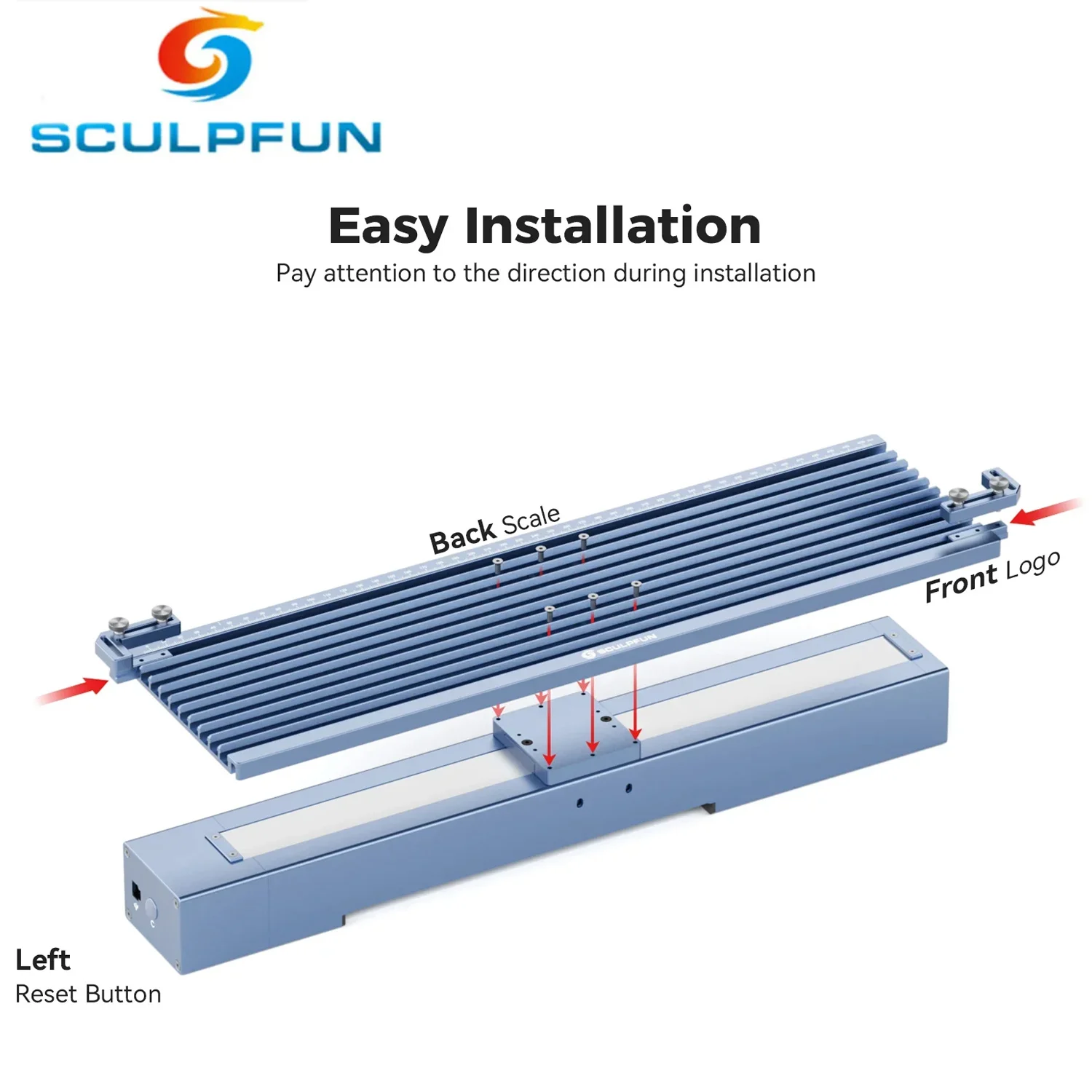 

Sculpfun Slide Extension Kit for G9 and V5 UV Laser