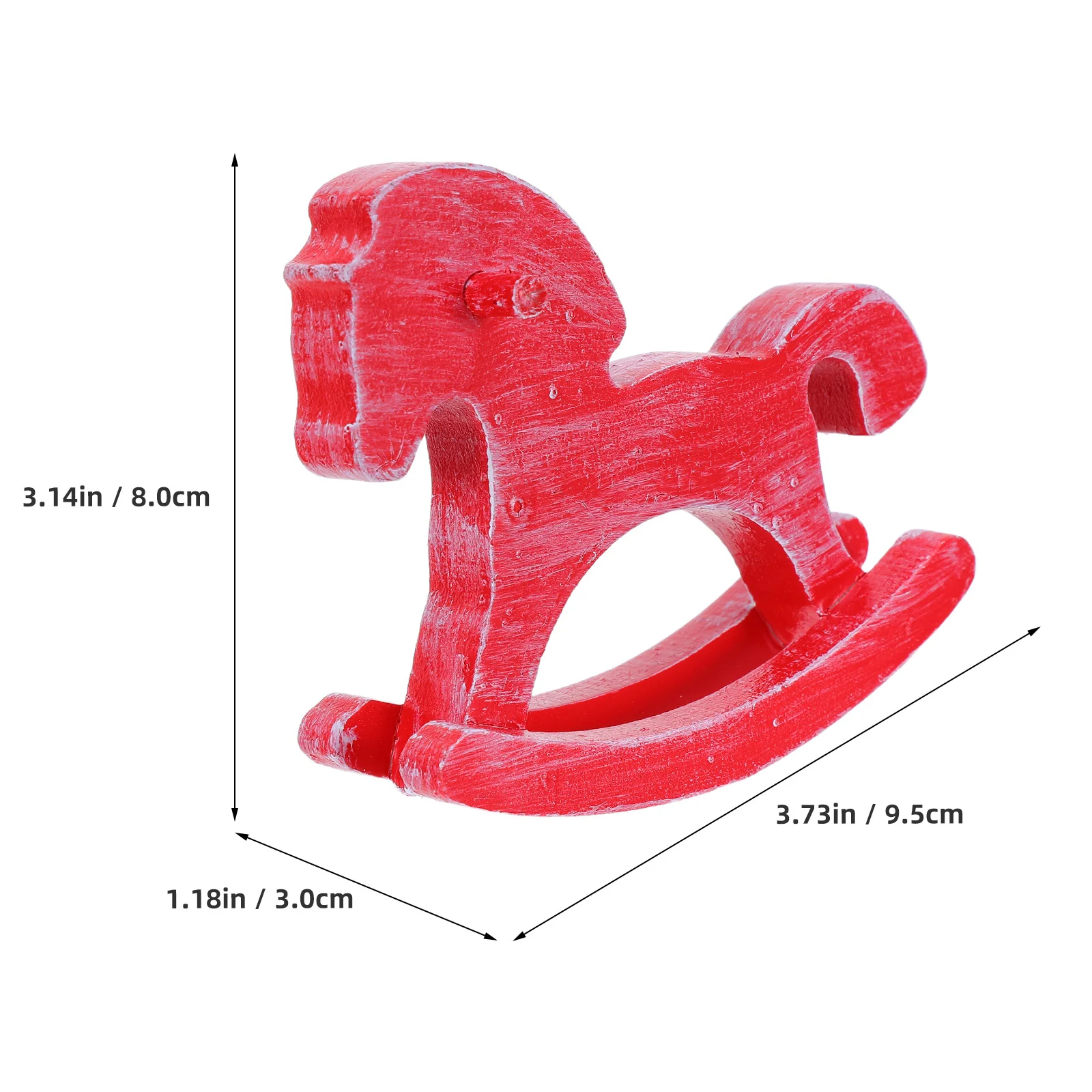 هزاز الحصان الخشبي الحيوان النحت خمر رسمت باليد مكتب مذاكرة الديكور الحنين عيد الميلاد زخرفة رف الكتب ريفي