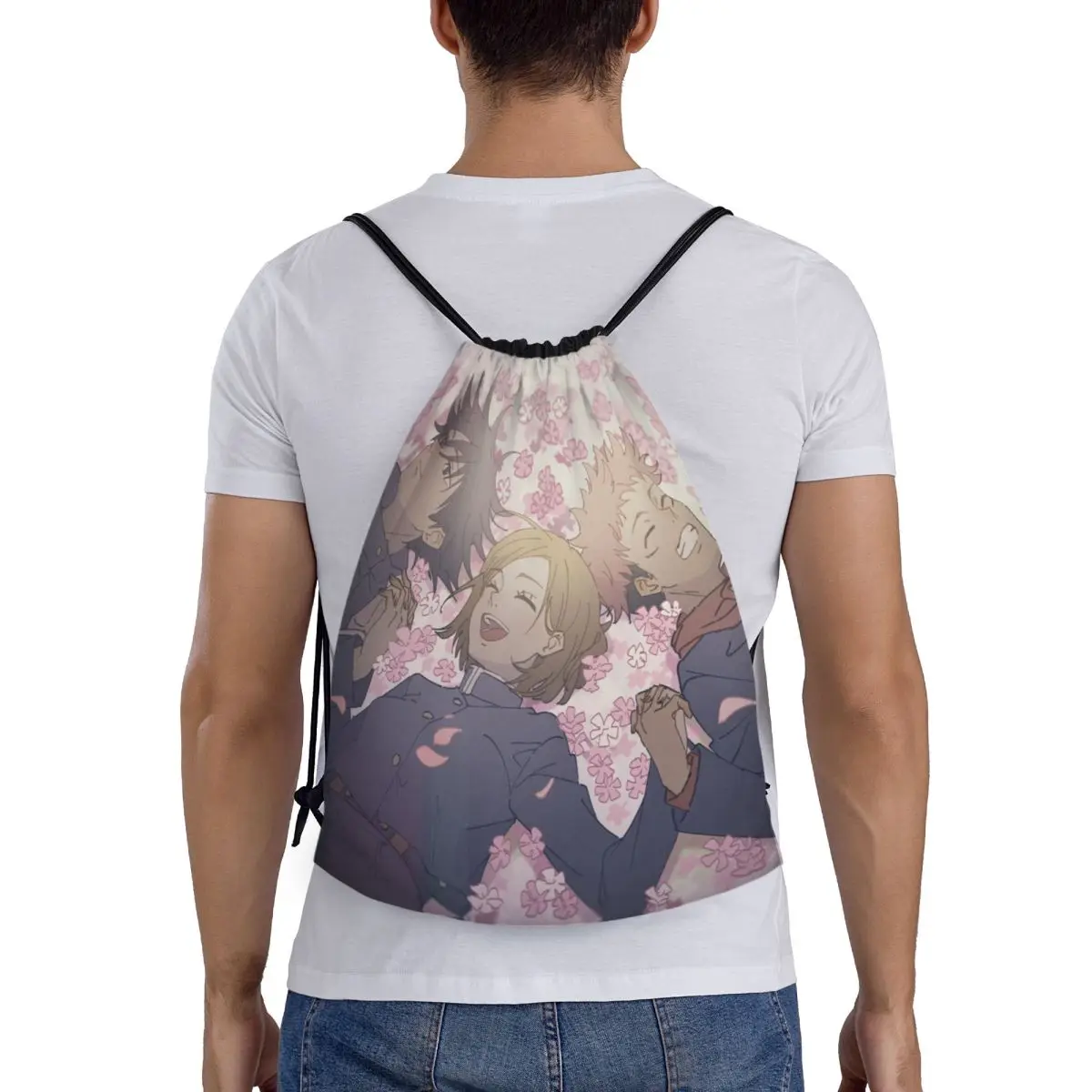 

Megumi Besto Friendo Jujutsu Kaisen Sukuna Anime Backpacks Portable Drawstring Bags Sundries Bag Book Bags For Travel School
