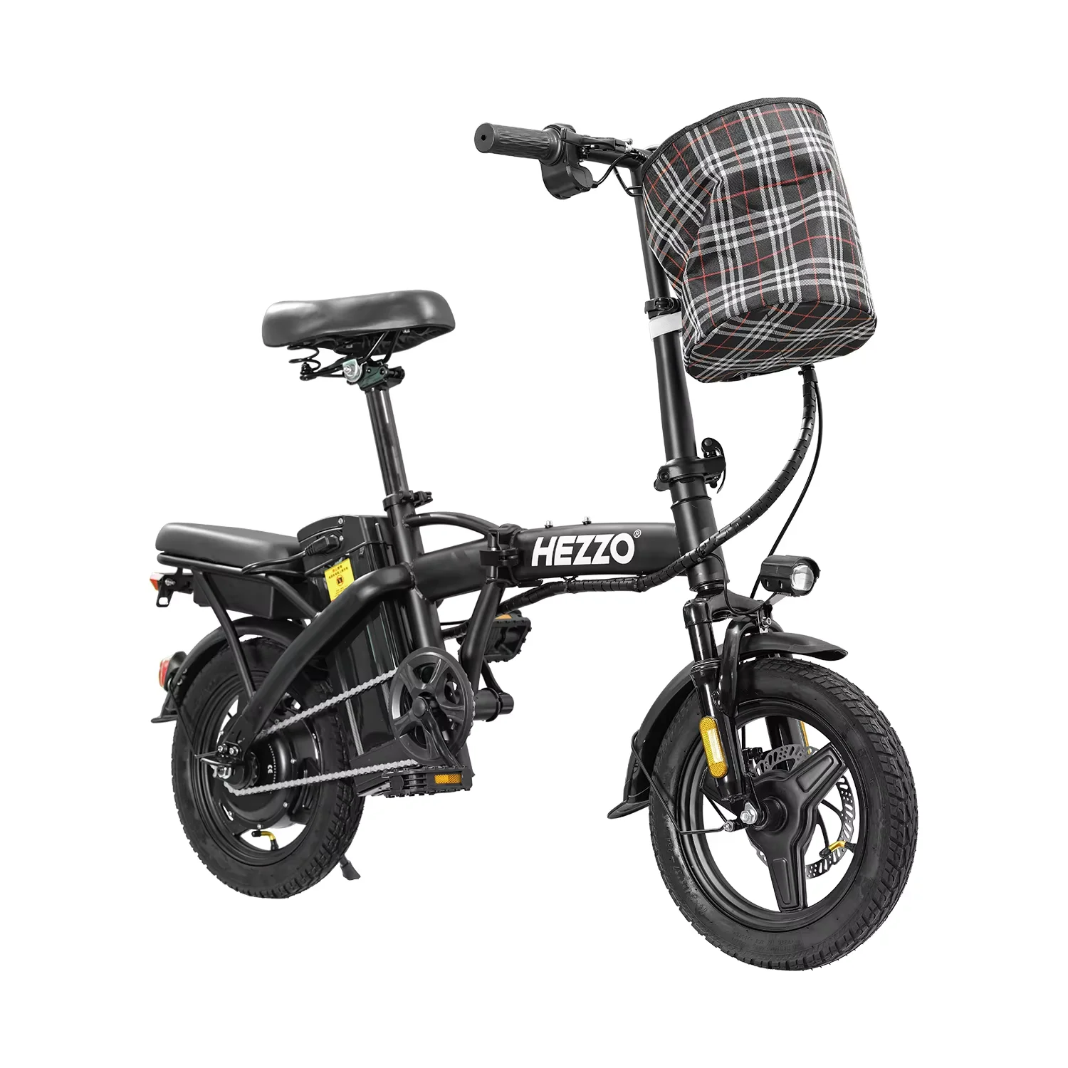 T5 Lightweight Folding Electric Bike for Adults 48V 750W Peak Power 20MPH 18-22 Miles Range 14Inch Disc Brake Commuter E-bike