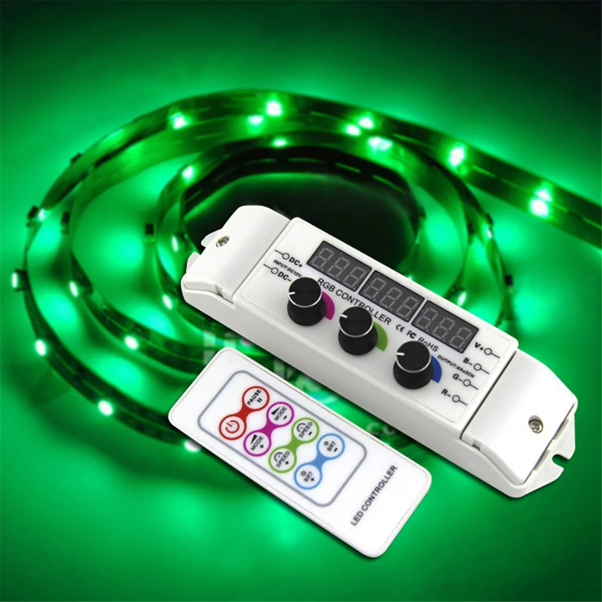 DC12V-DC24V BC-354RF 5ax4ch Output Rgb Rgbw Led 5050 3528 Strip Controller Rf Afstandsbediening Knop Dimmer