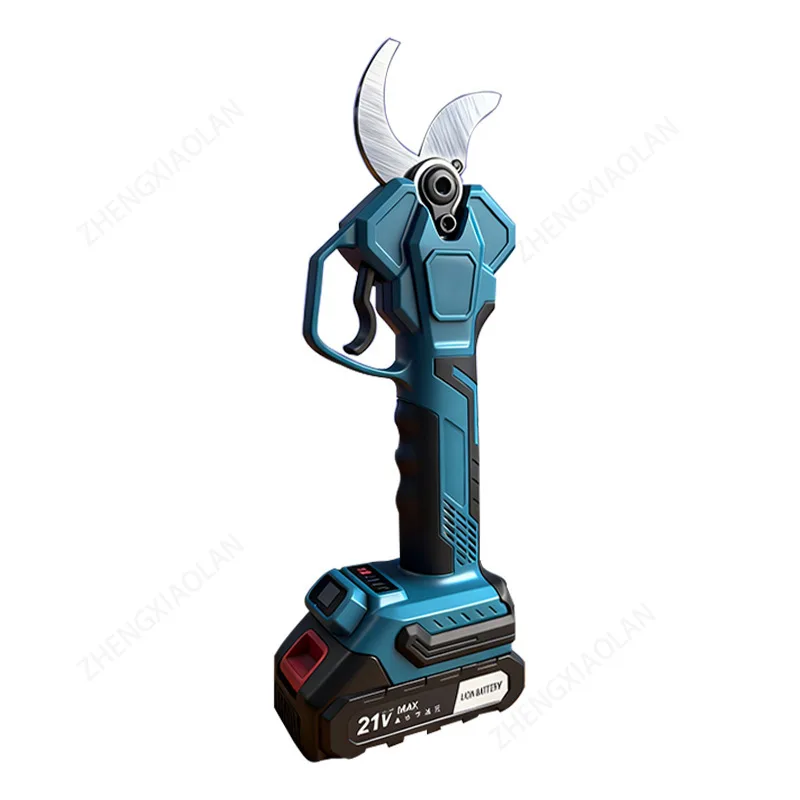 

Electric Pruning Shears, 21V Cordless Lithium Battery Pruner, 30mm Cutting Diameter, Portable Branch Cutter for Garden Orchard