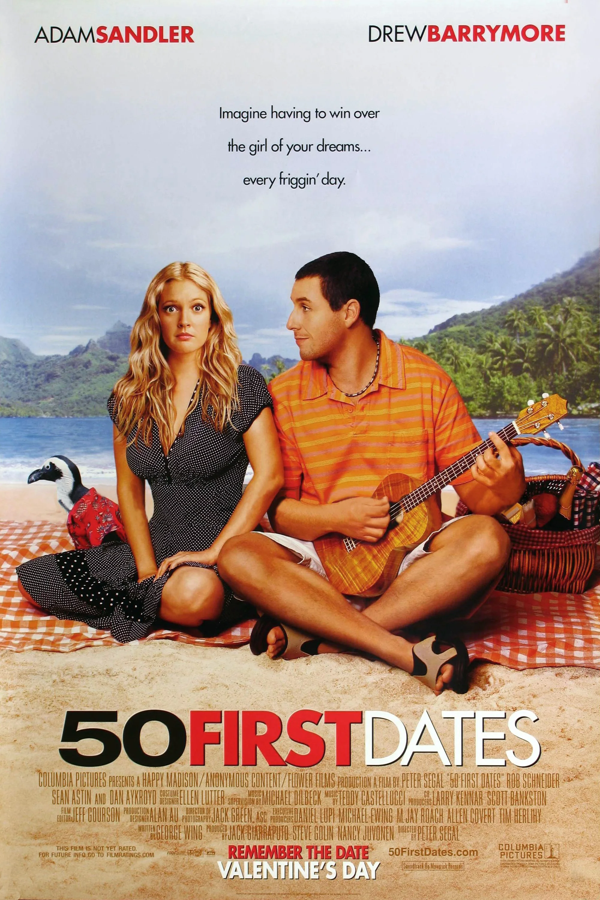 Film 50 First Dates (2004) Poster Wall Art Home Interior Decor