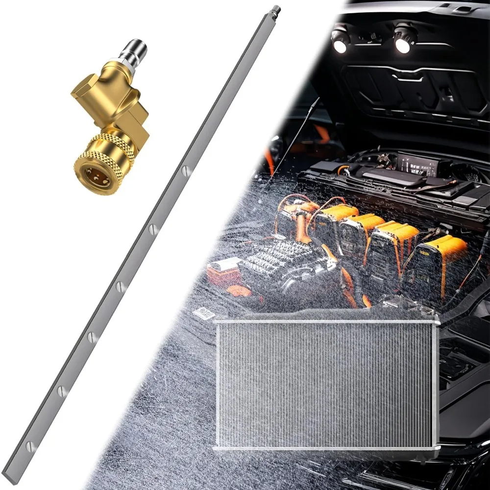 

39-дюймовая палочка для чистки автомобильного радиатора 25 ° Вентиляторная насадка для автомобиля, грузовика, силовая мойка, палочка радиатора, инструмент для смыва и очистки, мойка высокого давления Radia