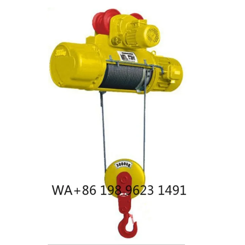 

3T 6m 220V CD MD Electric Wire Rope Hoist High Efficiency Industrial Lifting Winch for Jib Crane Material Handling Equipment