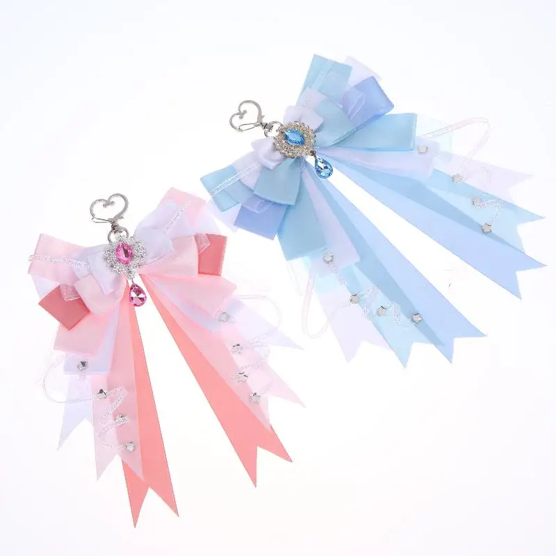 Itabag Dekorationszubehör Doppelschichtige Schleife Taschenanhänger DIY Handgemachter Lolita-Schmuck Geschenk für Freund Anime-Zubehör – Detail 8