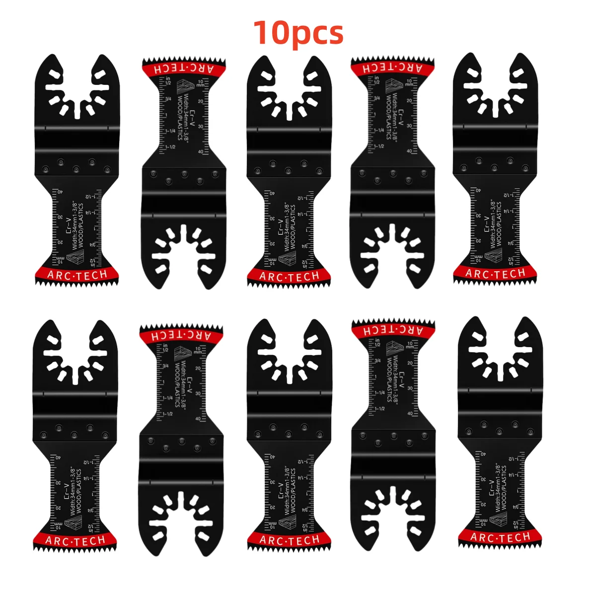 

5/10Pcs Japanese Oscillating Saw Blades High Carbon Steel Bi Metal Curved Edge Multitool Sharp Wear Resistant Cutter Blade