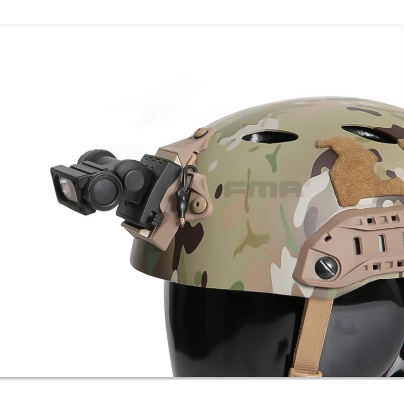 FMA Helmet Light Rattlesnake Compact II Hand Free Light Optional Tactical NVG Helmet Rail Mount TB1474