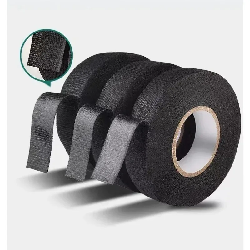 

1pcs 9-100MM Electrical Insulating Tape Heat Resistant Harness Tape Car Cable Harness Wiring Loom ProtectionTape 10/15m