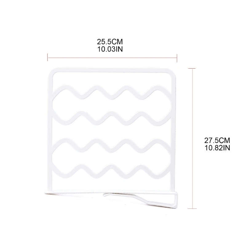 Shelf Separators Plastic Shelf Dividers for Closets Perfect for Clothes & Bedroom Kitchen Cabinets Shelf